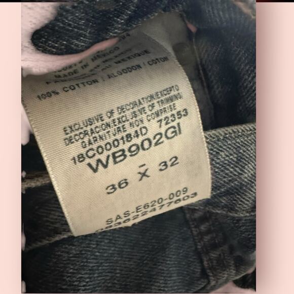 Vintage Wrangler Jeans Perfect Fade Straight Leg 34x30 Mens - Picture 5 of 6